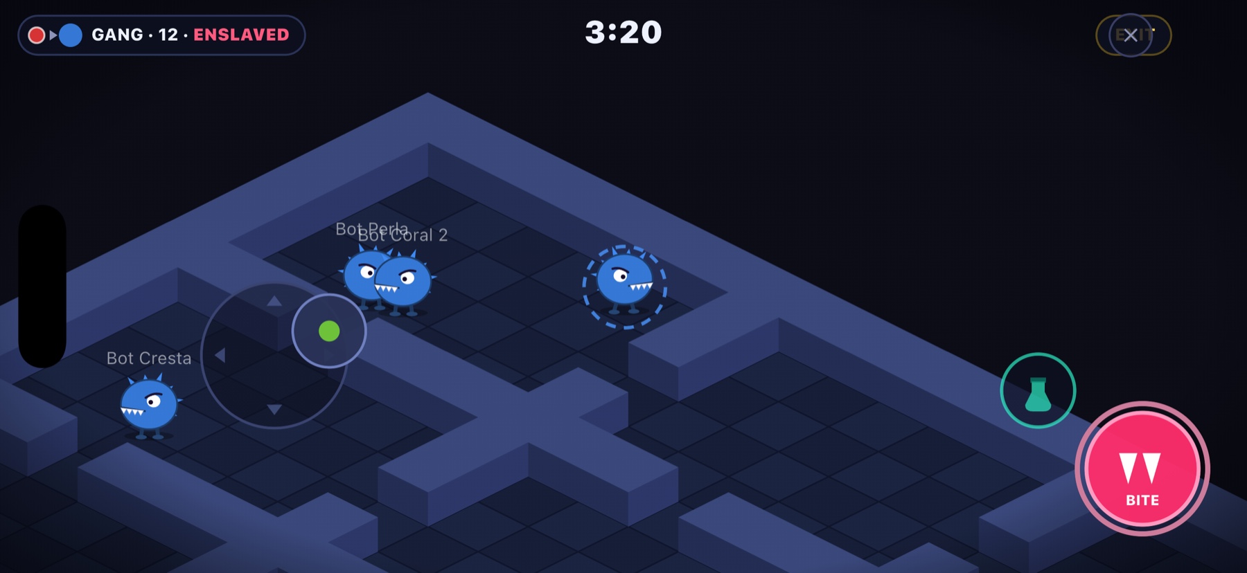 A converted clam follows its new leader